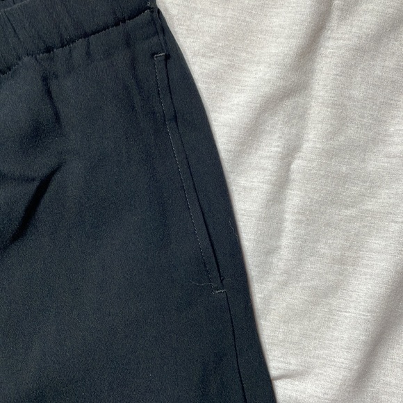 J Jill jet black wide leg cropped pants size M, elastic band waist,27”inseam - Picture 3 of 6